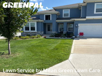 Yard Mowingin Overland Park,66224,Lawn Care by Mean Green Lawn Care, work completed in Feb , 2026