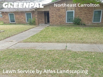 Modern Landscaping In Carrollton,75007,Landscaping Installation by Alfas Landscaping, work completed in Apr , 2026