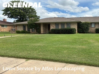 Yard Cuttingin Lewisville,75077,Lawn Mow by Alfas Landscaping, work completed in Jun , 2026