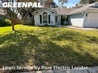Lawn Mowing Servicein Jacksonville Beach,32250,Grass Cut by Pure Electric Landsc, work completed in Dec , 2025