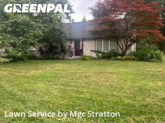 Front Yard Mowing in Westlake, 44145, Lawn Work by Mgc Stratton, work completed in Nov , 2025