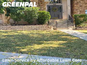 Yard Mowingin New Braunfels,78130,Lawn Service by Affordable Lawn Care, work completed in Dec , 2025