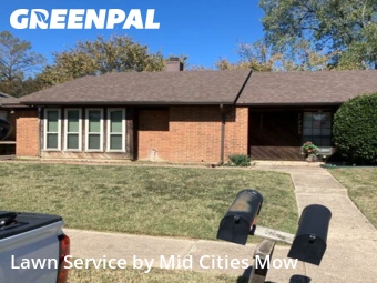 Lawn Servicein Bedford,76022,Yard Mowing by Mid Cities Mow, work completed in Jan , 2026